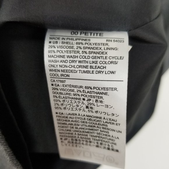 Banana Republic Gray Career Sheath Dress 00P - Picture 9 of 9